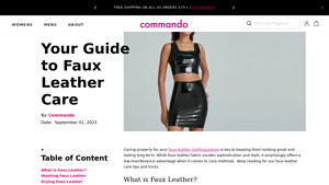 Wear Commando - Faux Leather Solutions