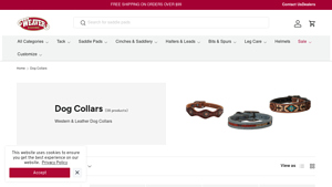 Weaver Equine - Painted Cactus Leather Dog Collar
