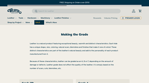 Weaver Leather Supply - Leather Grade Guide