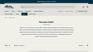 Weaver Leather Supply - Hermann Oak® Veg Tanned Leather