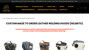WeldLife - Custom Leather Welding Hoods