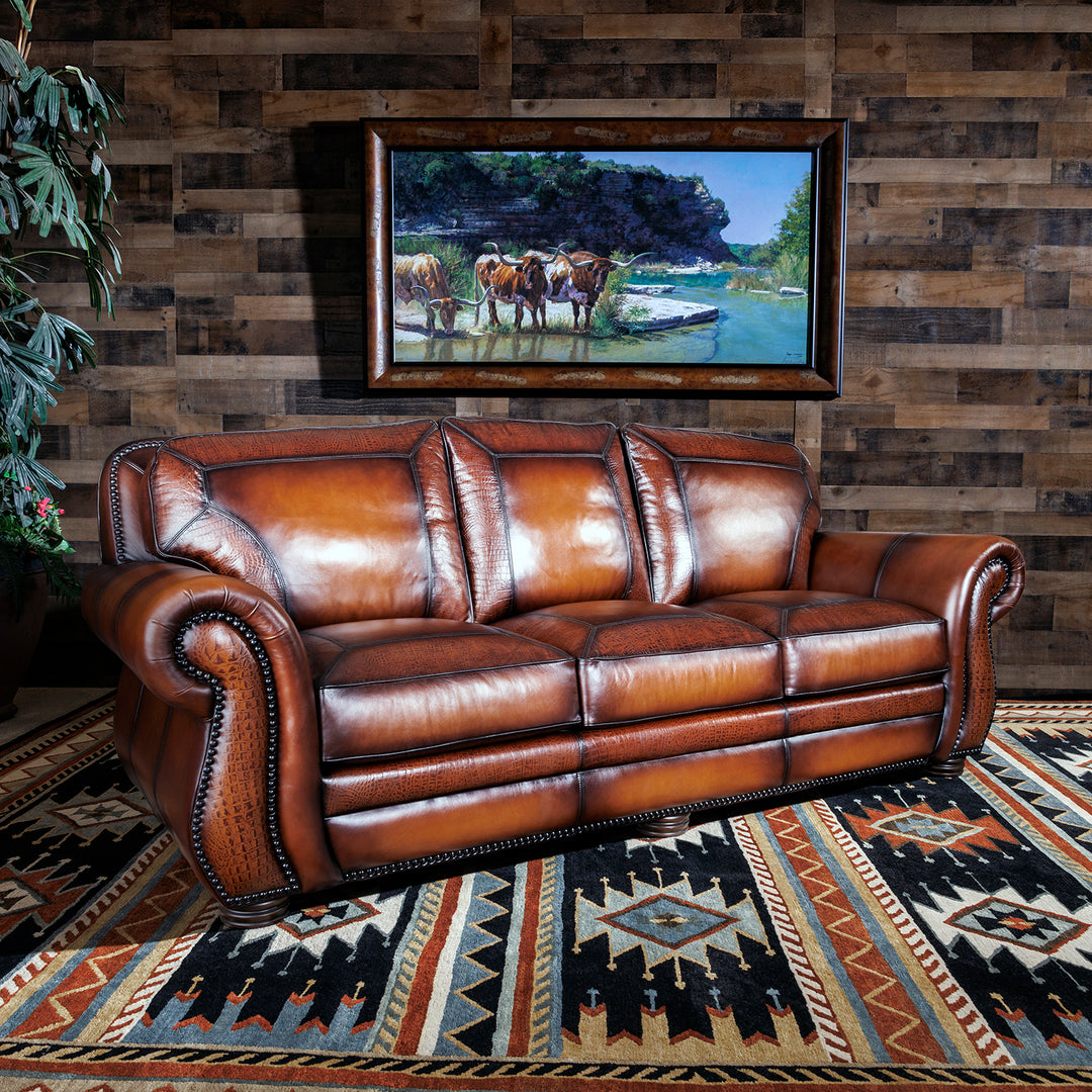 An application scenario or product detail of western leather furniture wholesale - Image 1
