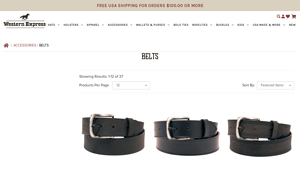 Wexpress - Core Western Leather Belts