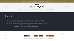 Whiskey Leatherworks - Clark Fork Copper Flask