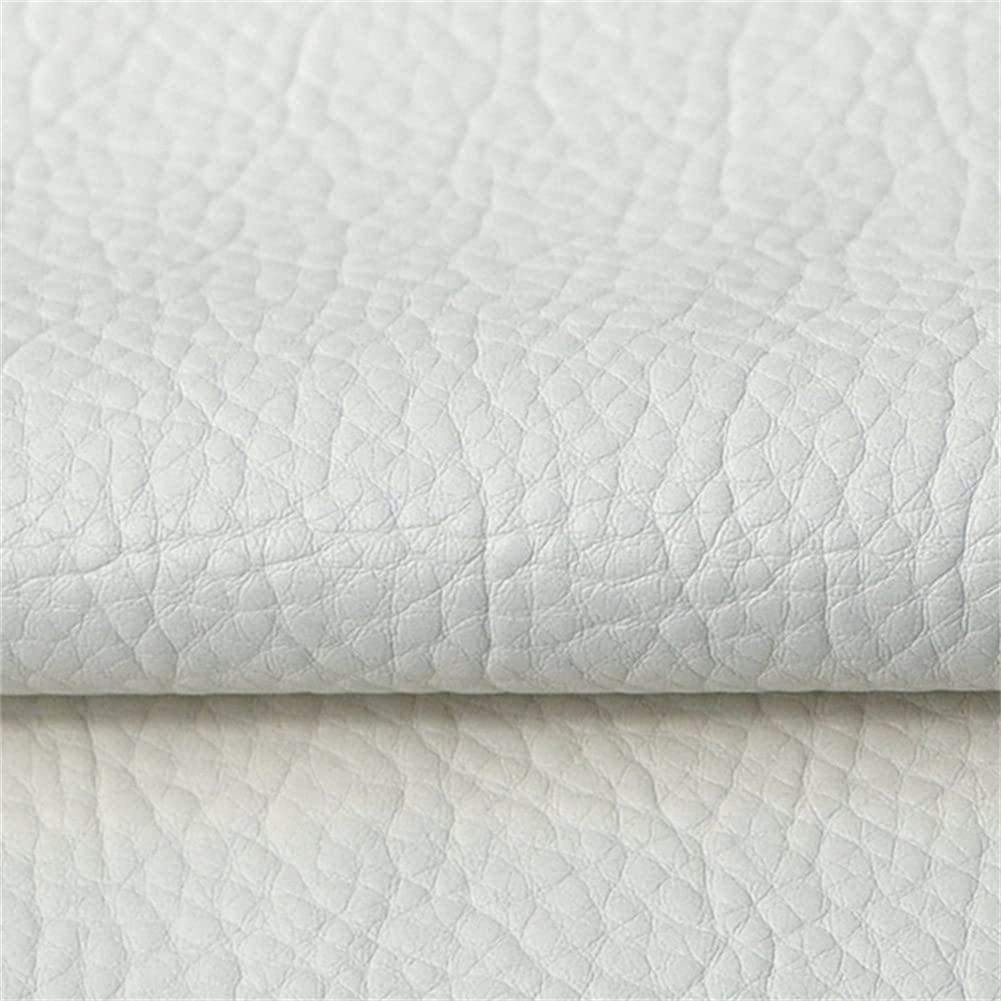An application scenario or product detail of white fake leather fabric - Image 19