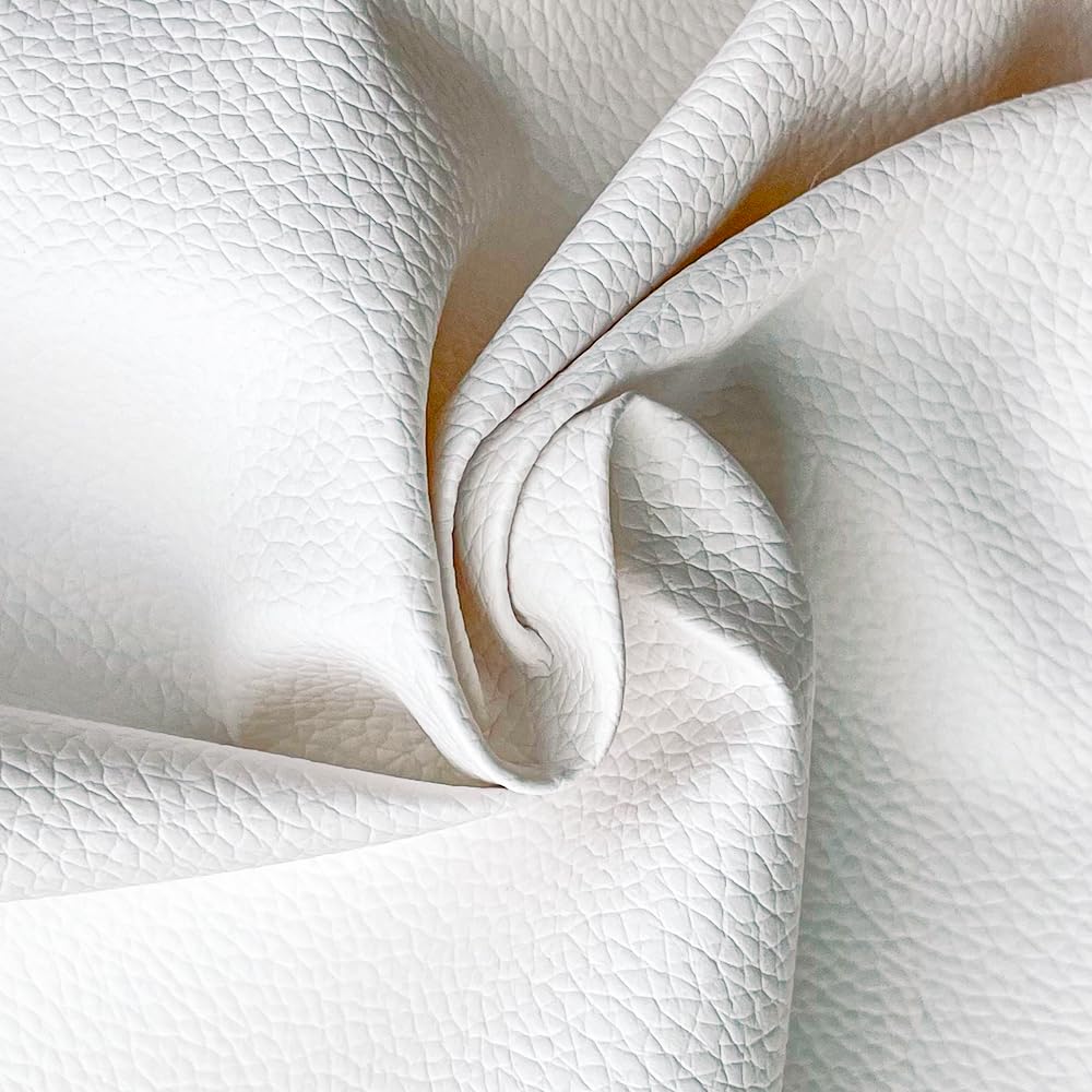 An application scenario or product detail of white faux leather fabric - Image 2