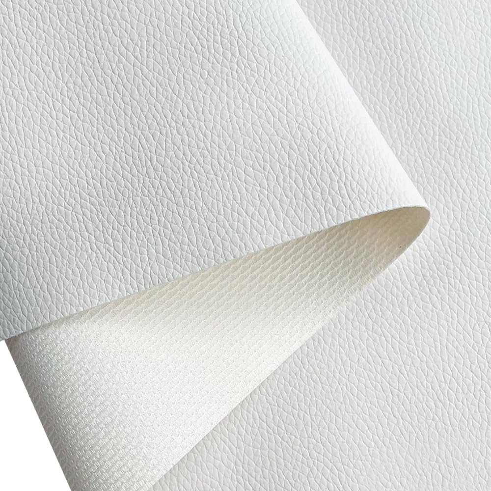 An application scenario or product detail of white leather fabric - Image 13