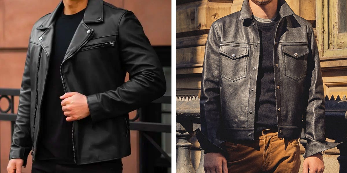 An application scenario or product detail of who makes good leather jackets - Image 1
