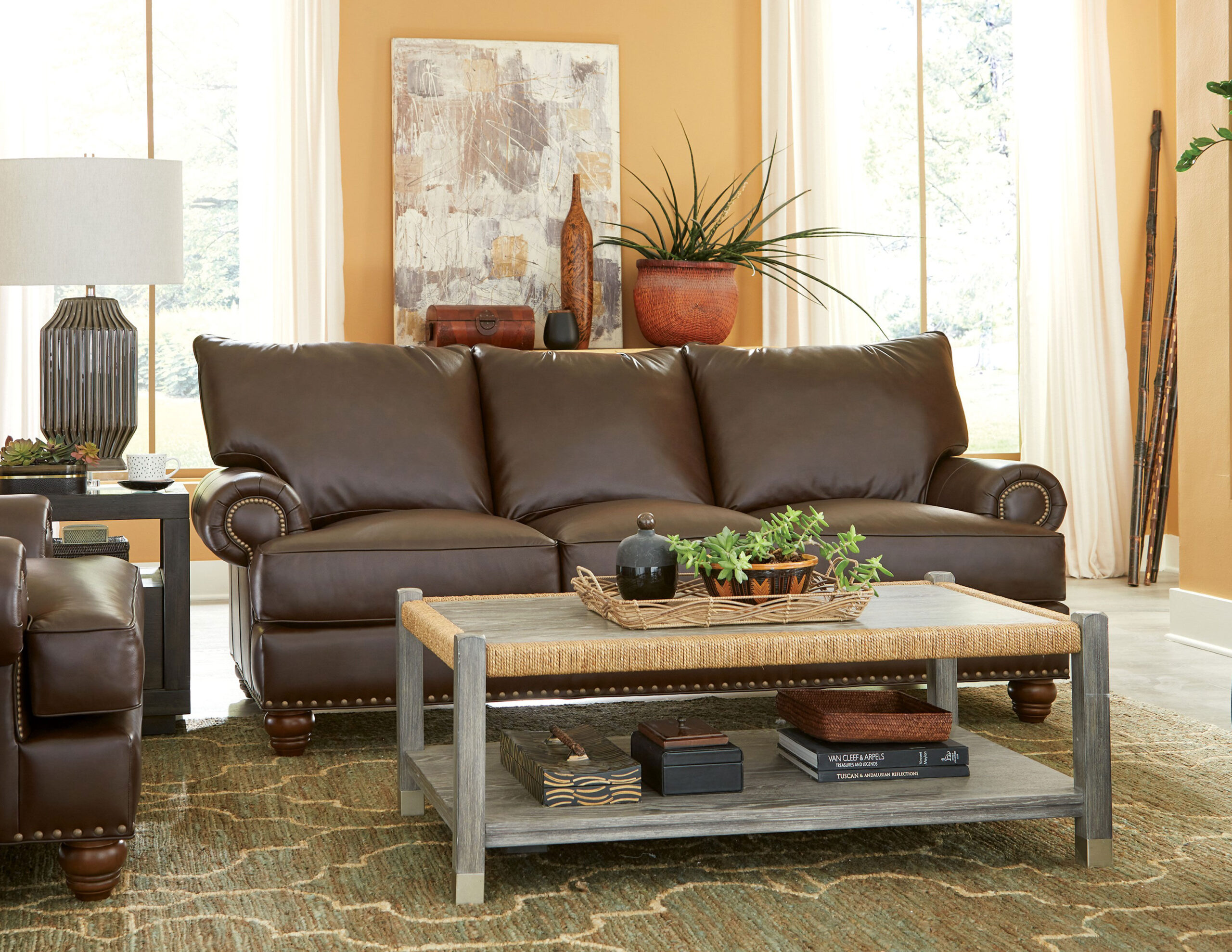 An application scenario or product detail of who makes the best leather couches - Image 13