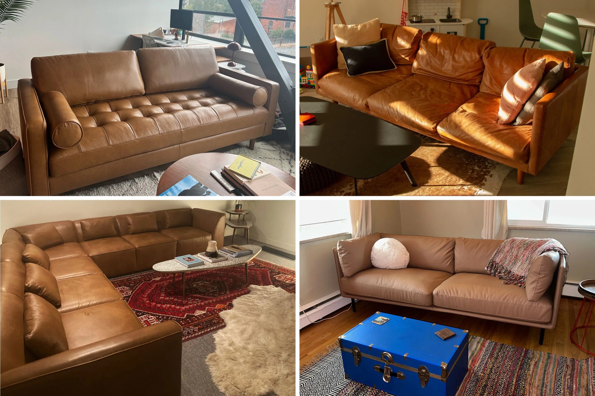 An application scenario or product detail of who makes the best leather couches - Image 14