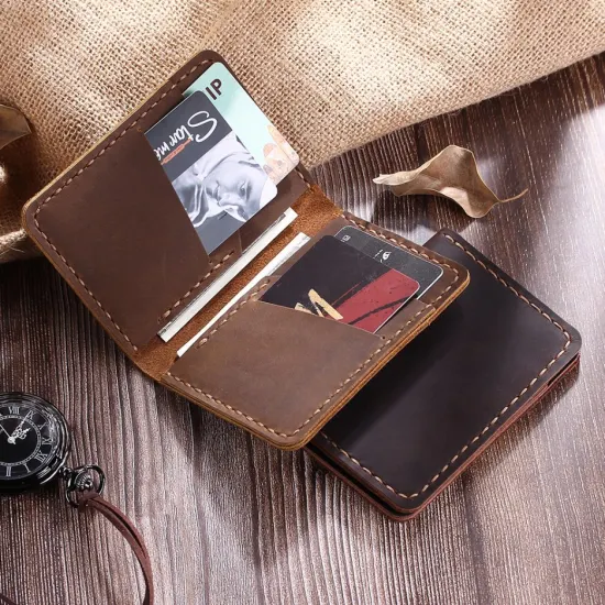 An application scenario or product detail of wholesale leather wallets - Image 6