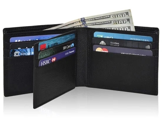 An application scenario or product detail of wholesale leather wallets - Image 8