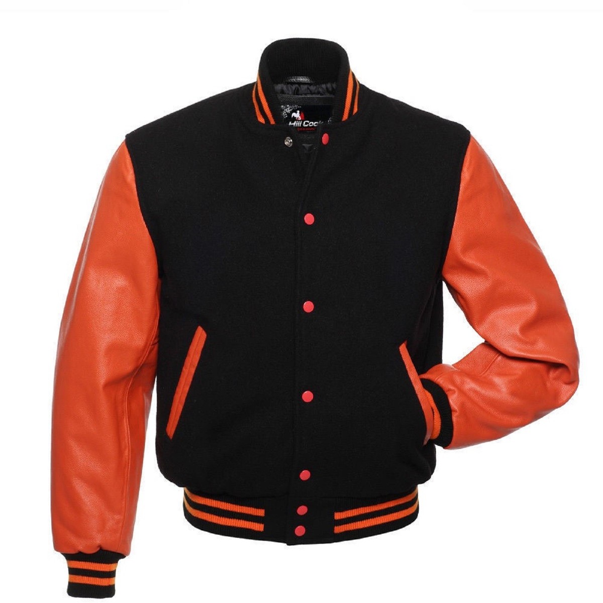 An application scenario or product detail of wholesale varsity jackets with leather sleeves - Image 16