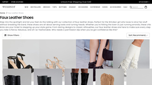 Windsor Store - Faux Leather Shoes