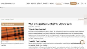 Winiw Microfiber - Faux Leather Solutions