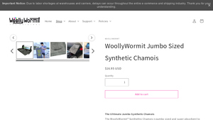 WoollyWormit - Jumbo Sized Synthetic Chamois
