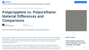 Xometry - Polypropylene Insights