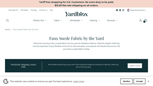 Yardblox - Faux Suede Fabric
