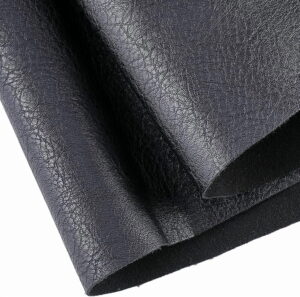 black leather fabric Material