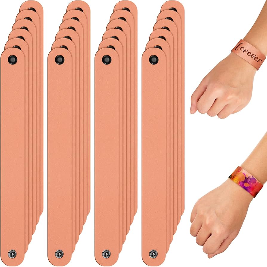 custom made leather wristbands Material