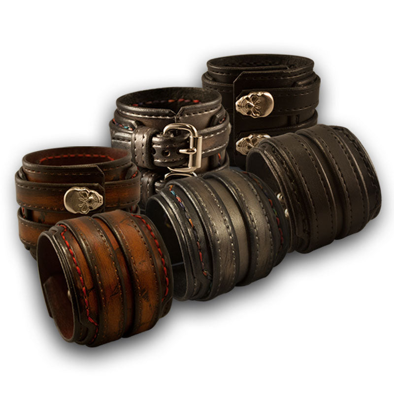 custom made leather wristbands