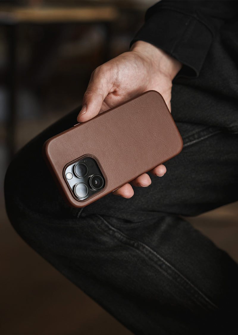 custom leather iphone case