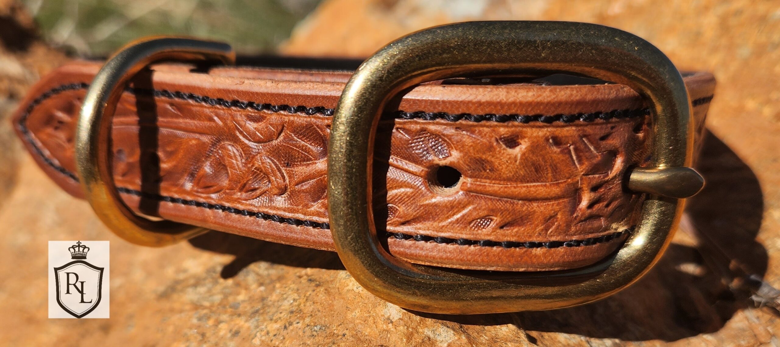leather dog collars custom made