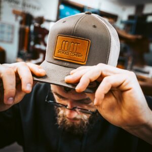 custom leather hats Material