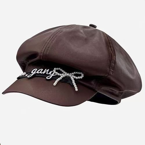custom leather hats