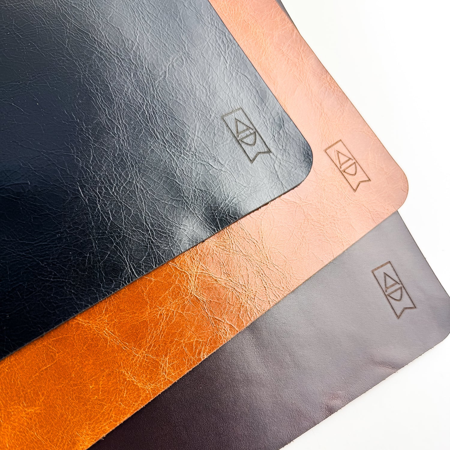 custom leather desk mat