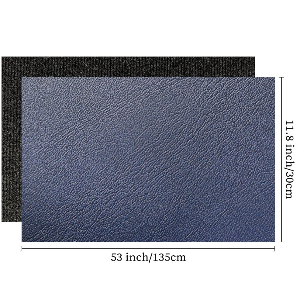 navy blue faux leather fabric