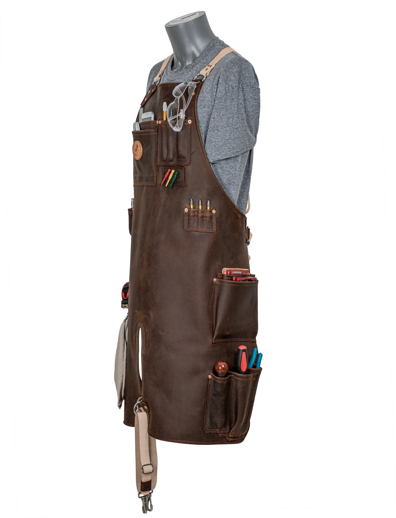 custom leather apron Material
