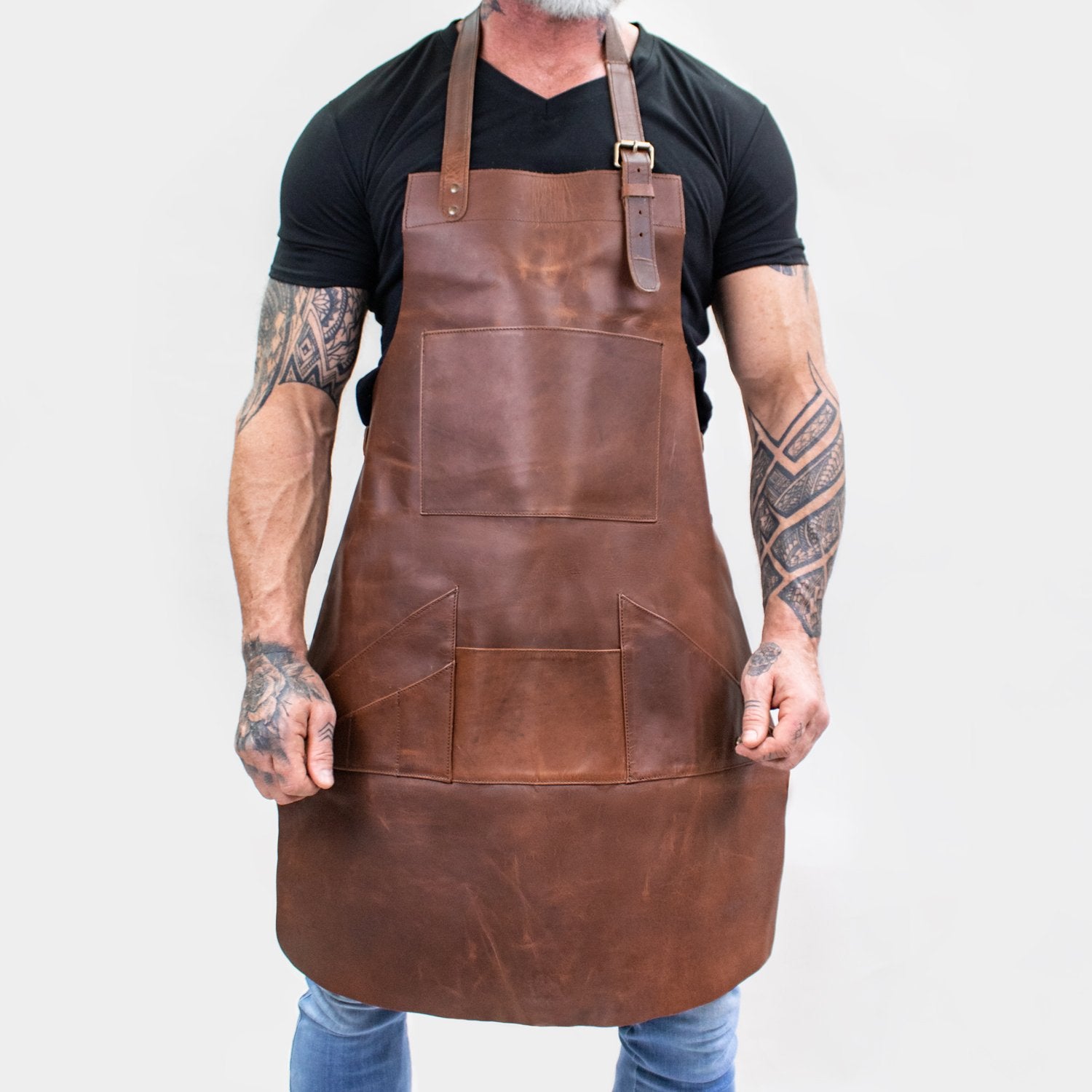custom leather apron