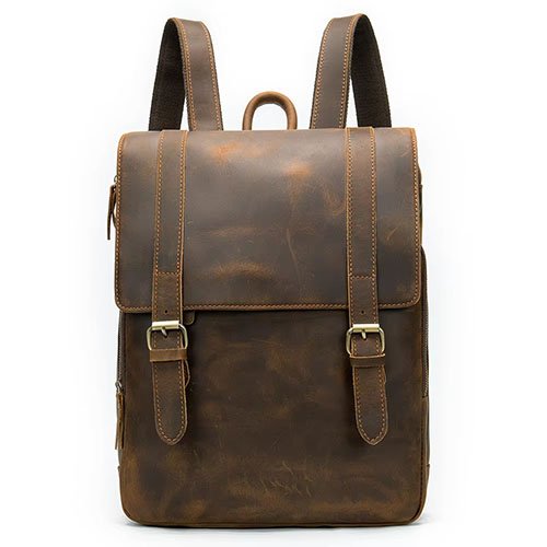 custom leather backpack