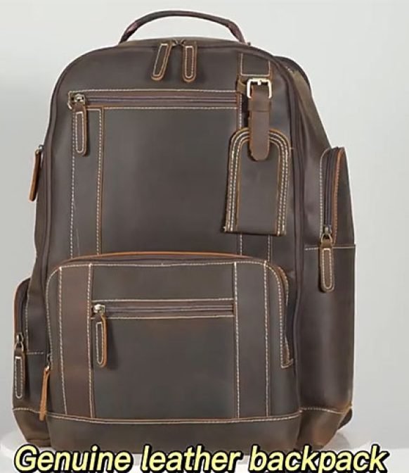 custom leather backpack