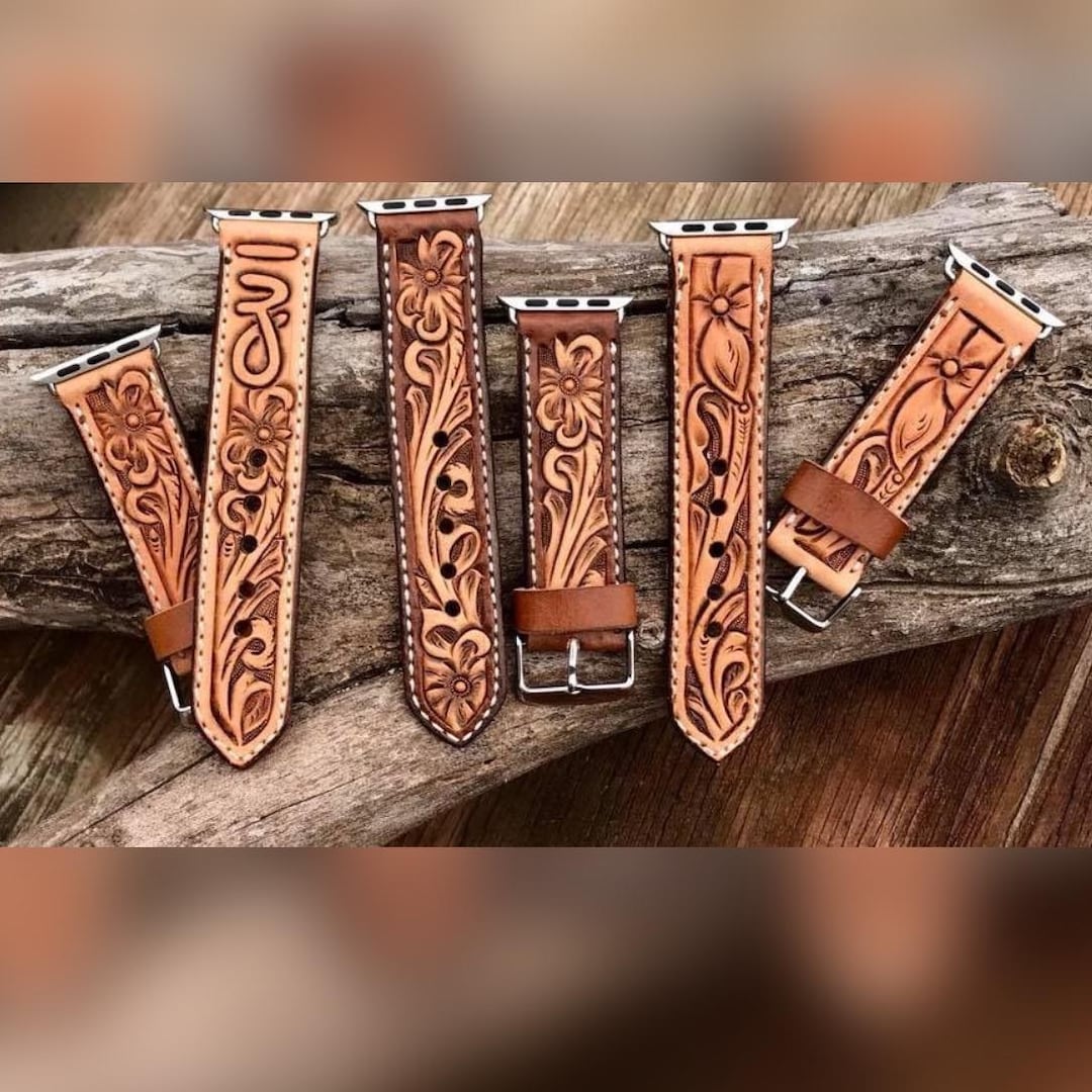 custom leather apple watch bands