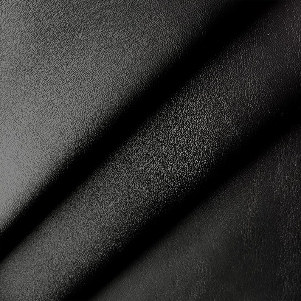black fake leather fabric