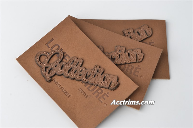 custom leather tags Material