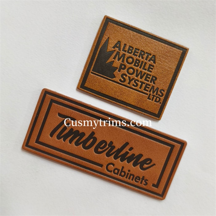 custom leather tags