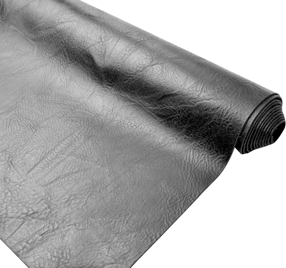 distressed faux leather