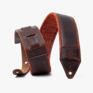 personalized custom leather guitar straps Material