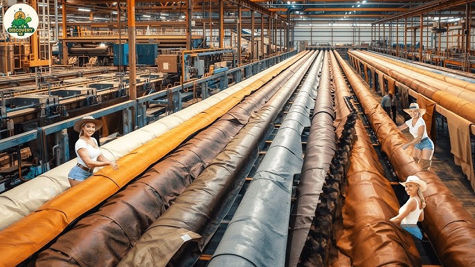 the leather factory Material