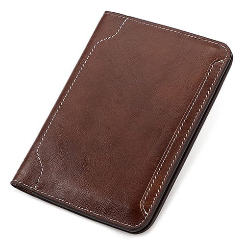 custom leather passport holder Material
