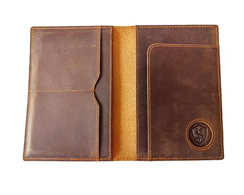 custom leather passport holder