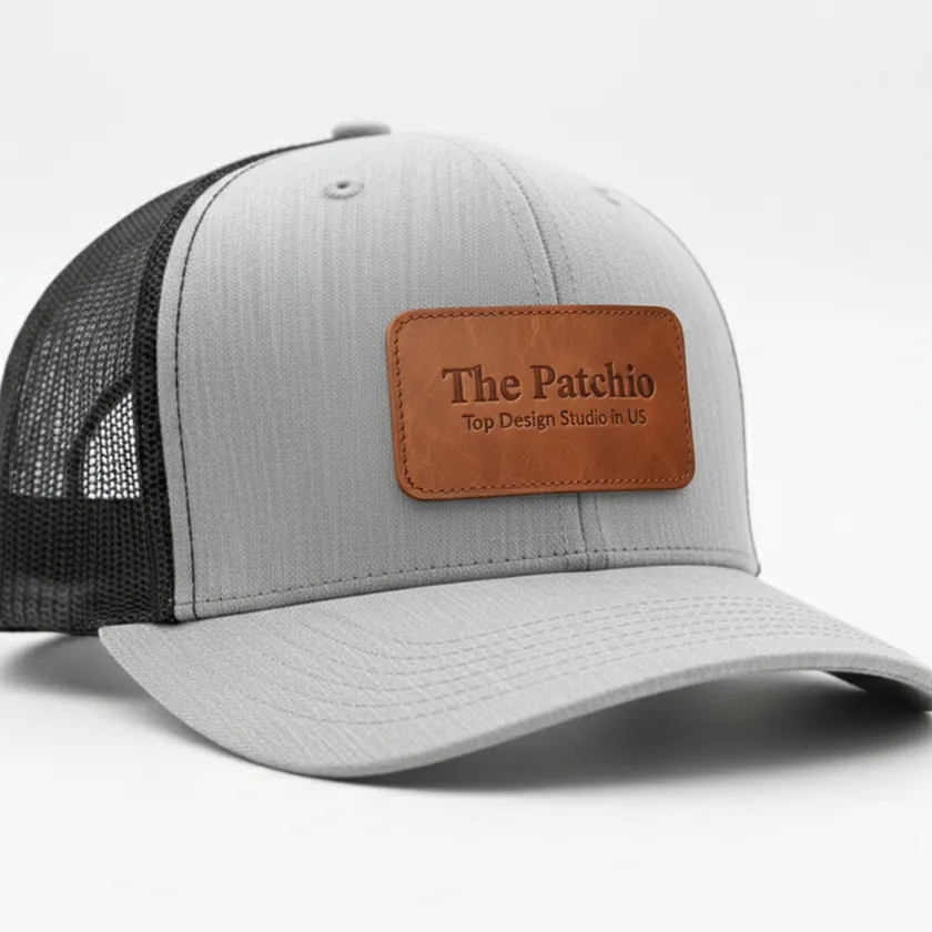 custom leather patch hats no minimum