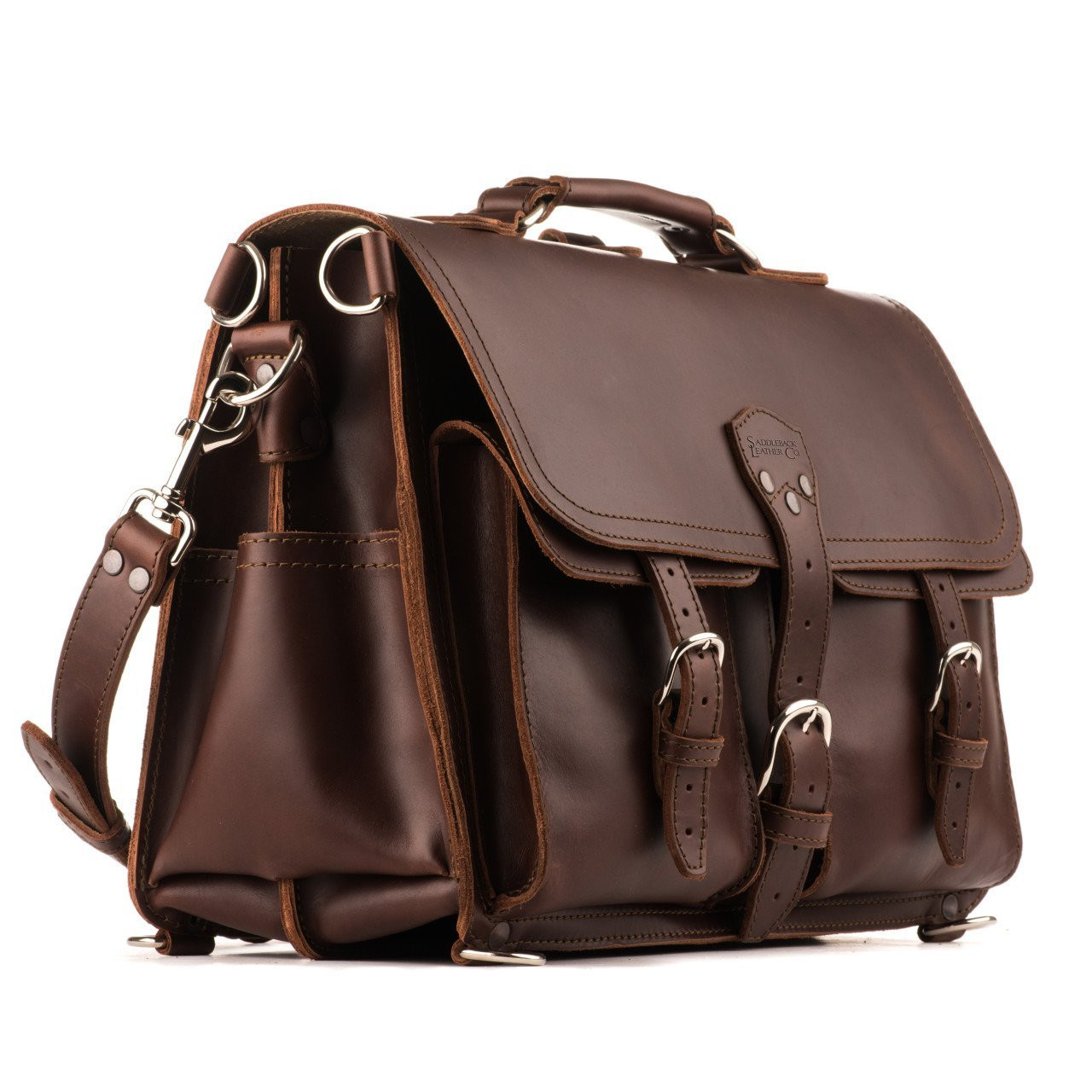 saddleback leather company briefcase Material