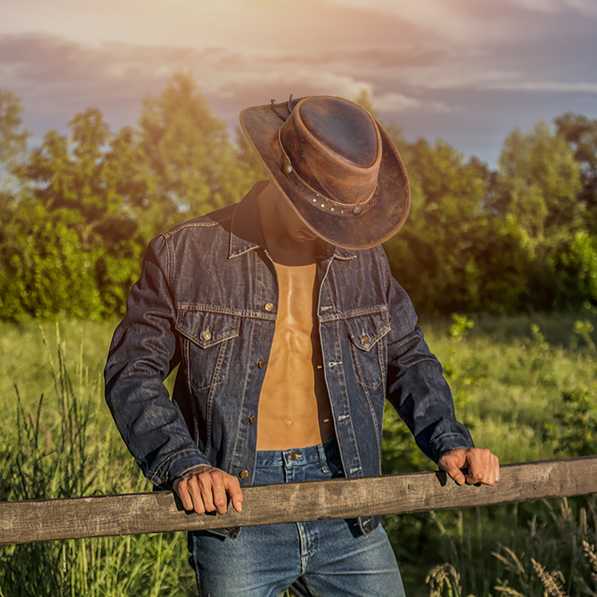 custom leather cowboy hats