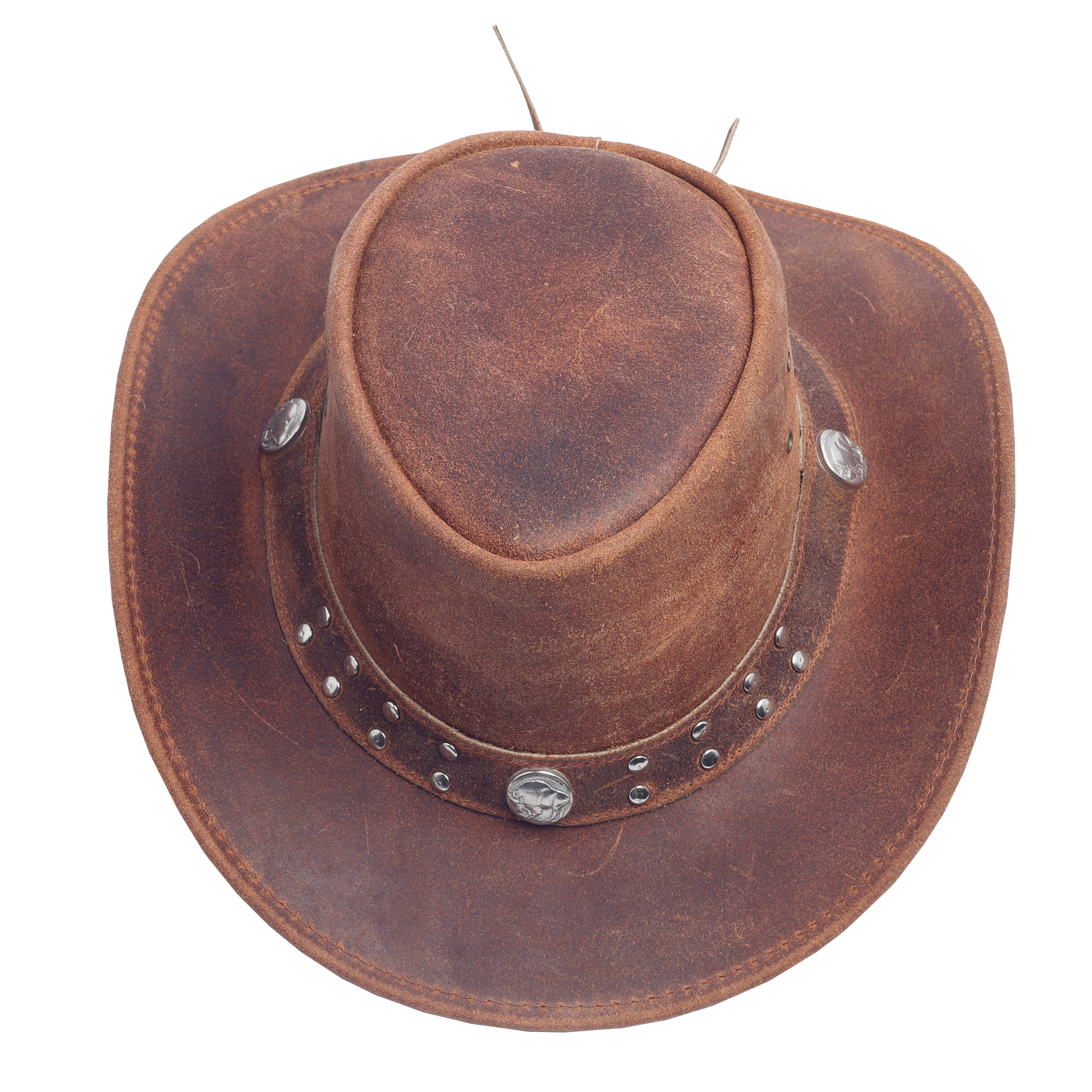 custom leather cowboy hats