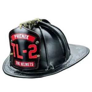 custom leather fire helmets Material