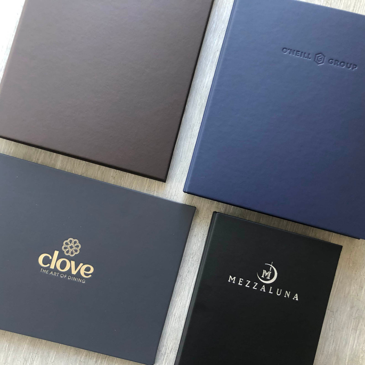 custom leather binder